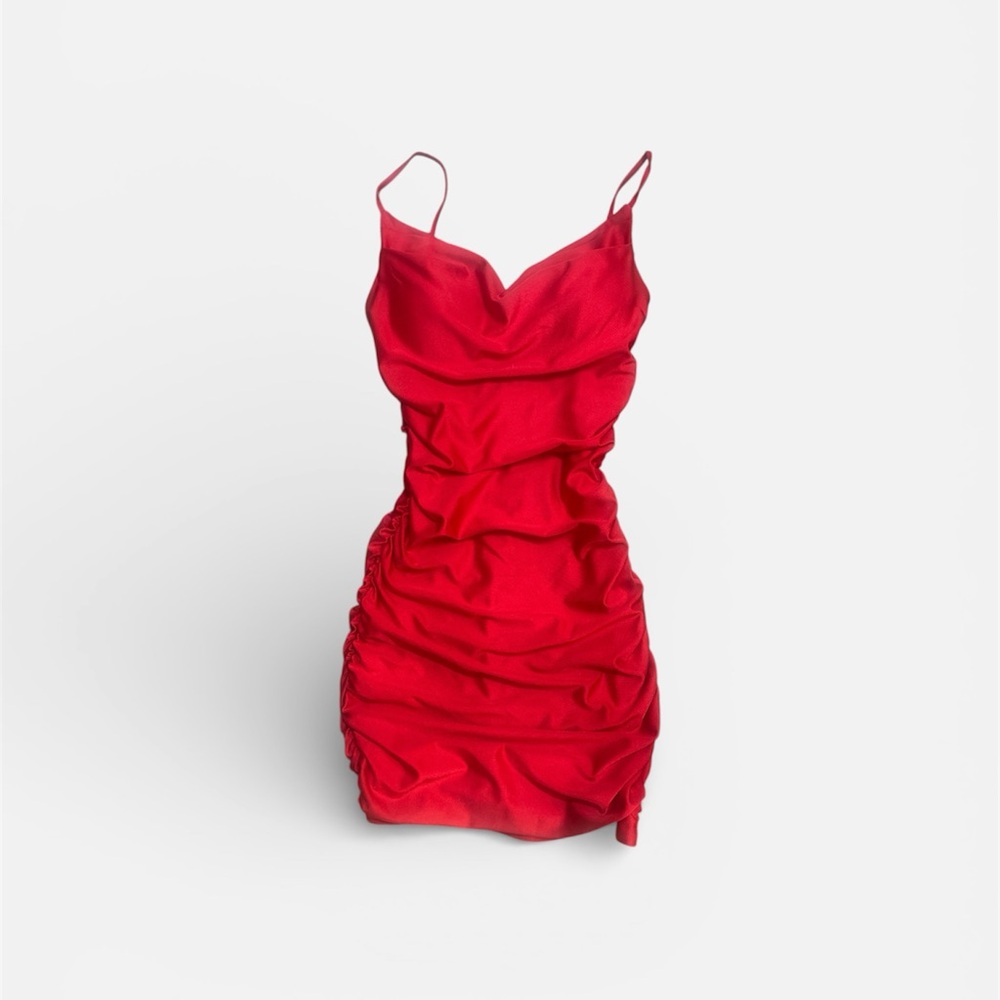 Macy's Vibrant Red Mini Dress